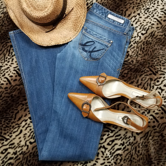 Express denim Boot cut Jeans Stella low-rise regular fit size 01 - Picture 4 of 8